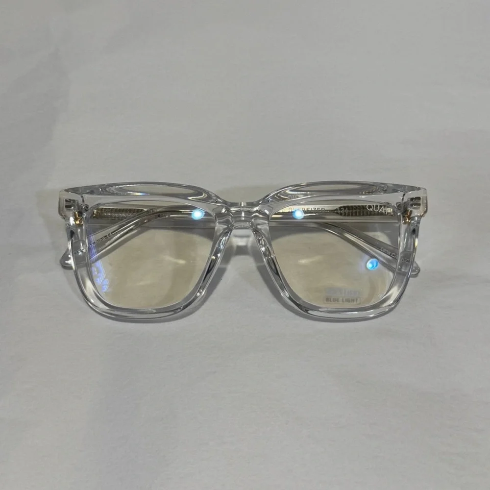 Nwt Quay Australia Transparent Glasses Beveled - Picture 2 of 9